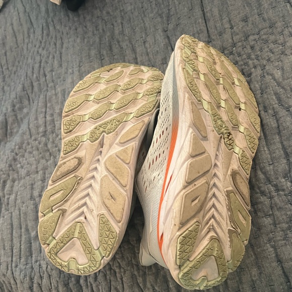 Hoka One One Gray Athletic Running Shoes with Cushioned Midsole - Picture 6 of 7